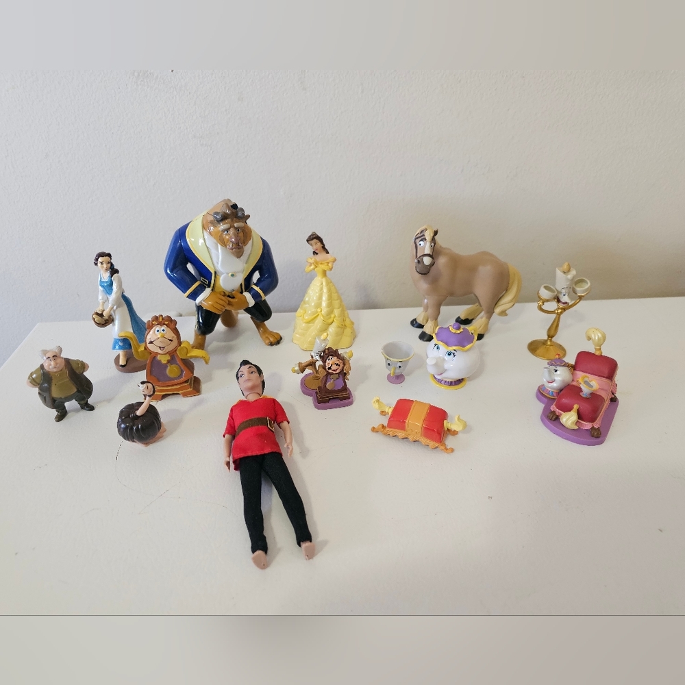 Disney Beauty and the Beast Figurines Set of 14